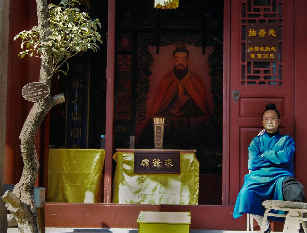Chinese Monk at Temple